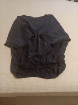 Blusa Adolfo Domínguez Azul Talla M