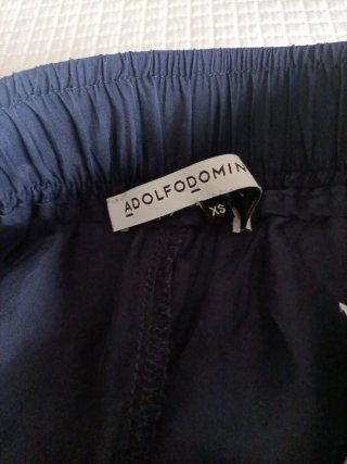 Blusa y pantalón azul noche a juego Adolfo Domíngu