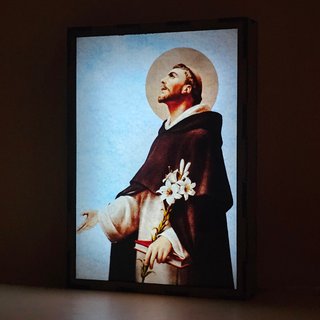 Lámpara LED Santo Domingo de Guzmán Doble Imagen