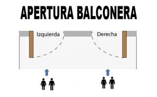 BALCONERA PVC 5 CÁMARAS PERSIANA 90 x 217