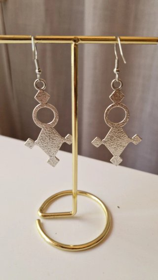 Pendientes Tuareg Largos Plata