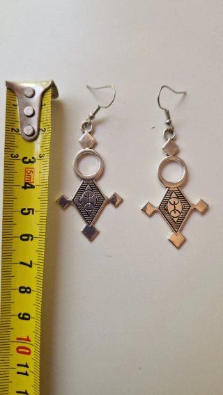 Pendientes Tuareg Largos Plata
