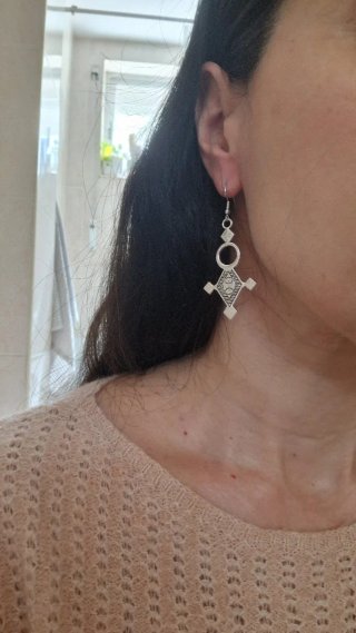 Pendientes Tuareg Largos Plata