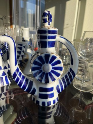 Cafetera Sargadelos Blu e Bianca