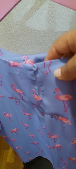 Conjunto pantalón y blusa flamencos rosa