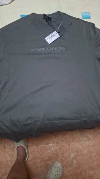 Camiseta Armani Exchange Verde Militar Talla M