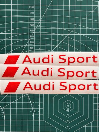 Pegatina Audi Sport Vinilo Rojo