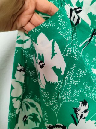 Pantalones Palazzo Verdes Estampados