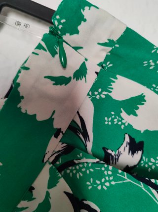 Pantalones Palazzo Verdes Estampados