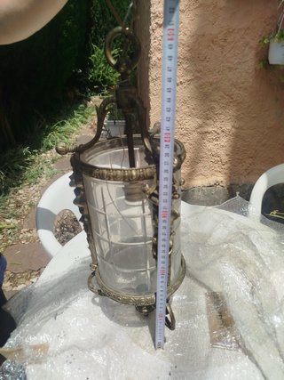 Lámpara de cristal estilo años 30