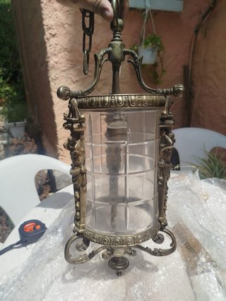 Lámpara de cristal estilo años 30