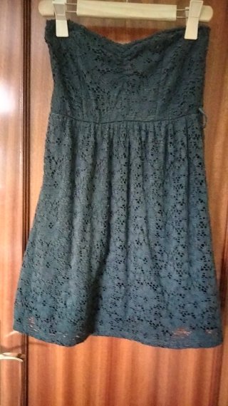 Vestido guipur palabra de honor
