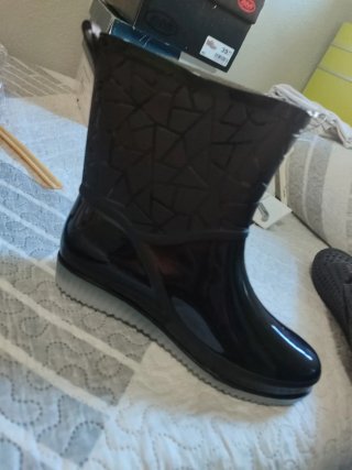 Botas de agua negras mujer