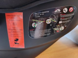 Silla de coche para bebé negra