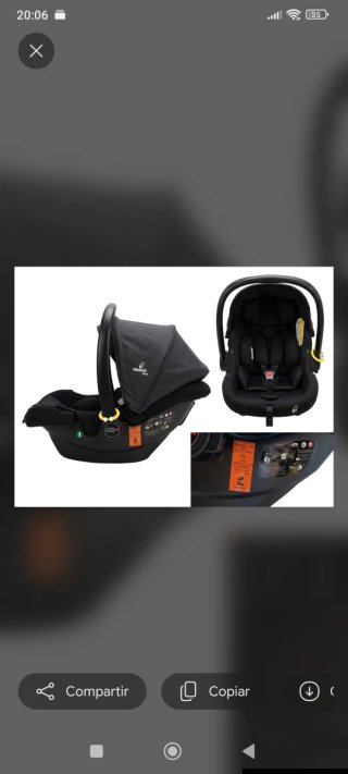 Silla de coche para bebé negra