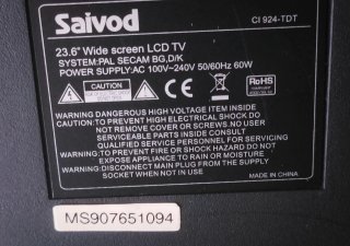 Pack TV 23.6" + Decod TDT HD + mandos + cables