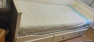 Cama nido Ikea blanca con cajones