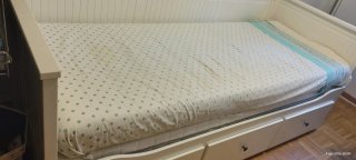 Cama nido Ikea blanca con cajones