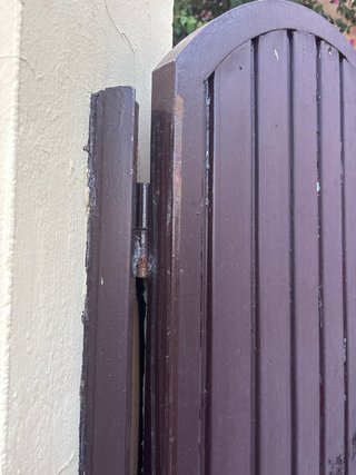 Puerta de hierro para calle