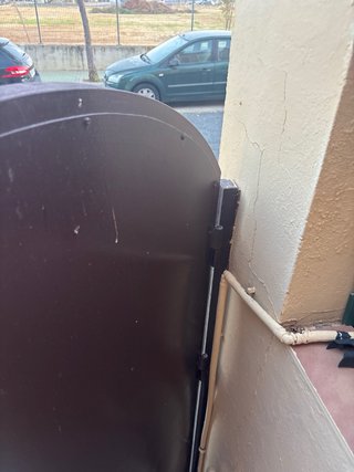 Puerta de hierro para calle