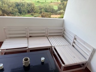 Sofá exterior modular gris