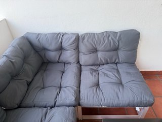 Sofá exterior modular gris