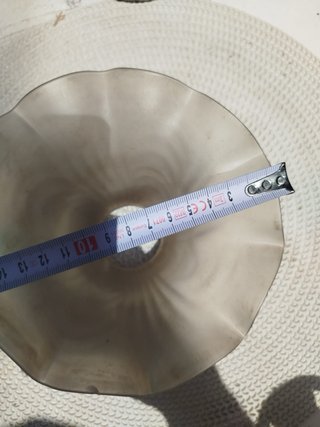 Lámpara antigua cristal verde años 30