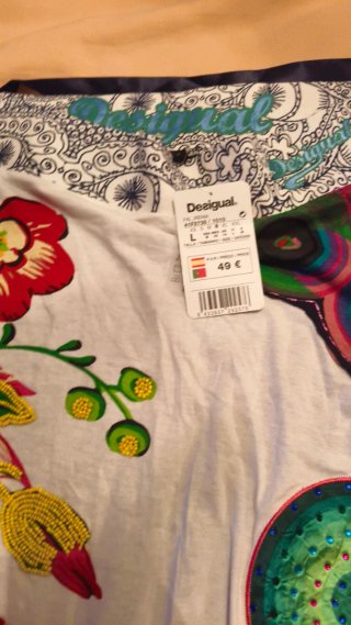 Falda Desigual Multicolor Talla L