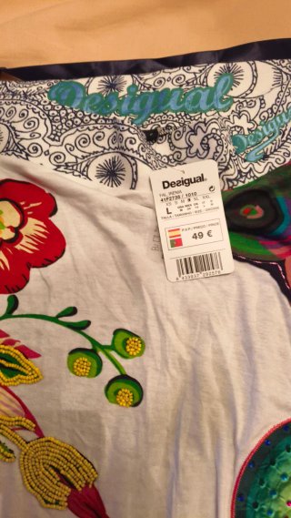 Falda Desigual Multicolor Talla L