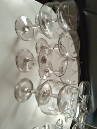 Lote de copas de cristal