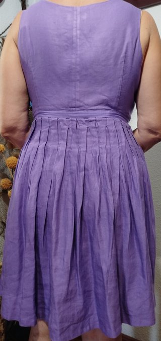 Vestido morado Adolfo Dominguez