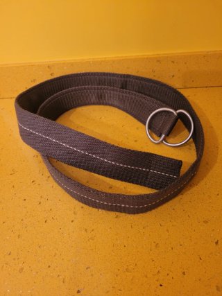Cinturón tela D-ring verde caqui talla 95