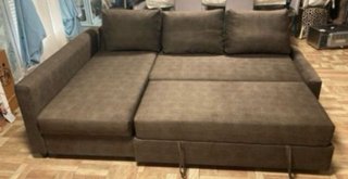 Sofá Cama Chaiselongue Marrón