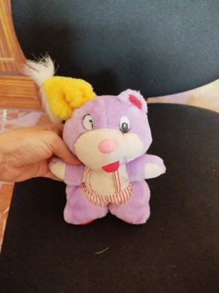 Lote peluches antiguos gato blanco