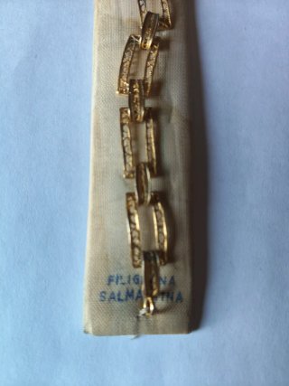 Pulsera vintage eslabones dorados