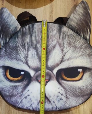 Bolso Cara Gato Gris y Marrón