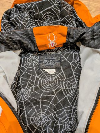 Chaqueta esquí niño Spyder naranja
