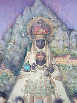 Retablo Virgen Montserrat Antiguo