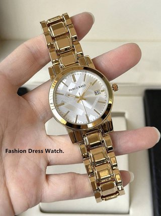 Reloj de Mujer Dorado, Resistente al Agua