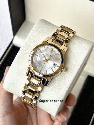 Reloj de Mujer Dorado, Resistente al Agua