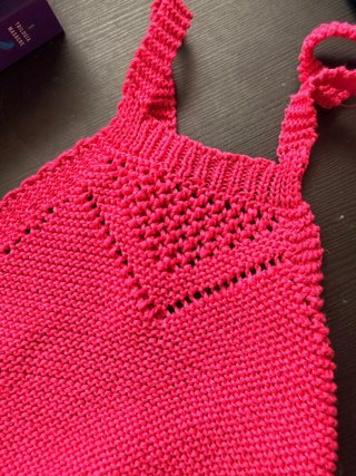 Top Corto Tejido Rosa
