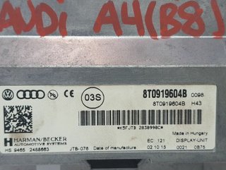 Sistema navegación audi 1150051 8t0919604b a4 ber.