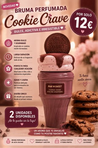Bruma perfumada Cookie Crave