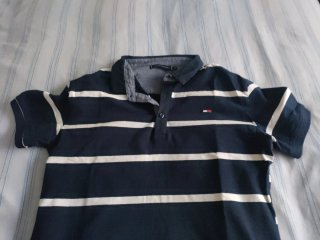 Polo Tommy Hilfiger Rayas Azul/Blanco