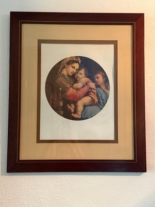 Cuadro Virgen de la Silla Enmarcado