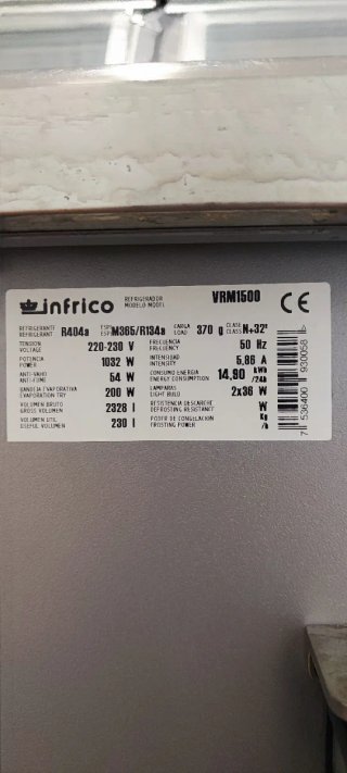 Vitrina de carnicería cristal y acero