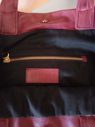 Bolso Piel See By Chloe Rojo