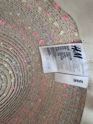 Sombrero de paja verano niña 6-8 años