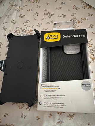 Para iphone 15 pro max Funda Otterbox Negra