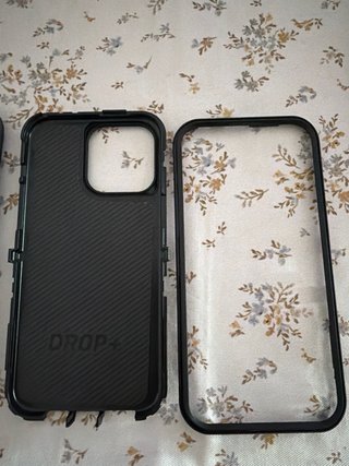 Para iphone 15 pro max Funda Otterbox Negra